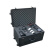  君品仕佳 防震摄影器材拉杆箱摄像设备海绵收纳行李箱 圆角款小号黑+海绵