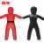 腾驰 安防用防身锻炼假人 消防演练假人 人形沙袋红色K005款高120cm重20Kg