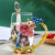 厨空间 珐琅彩水杯花茶杯欧式水晶玻璃杯果汁花茶杯带盖勺礼杯子家用茶 简装-复古玫瑰高+珐琅勺