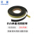 奕澜 黑色EVA海绵胶带 工业单面泡棉胶带 密封胶条3mm厚*15mm宽*10m长 YL-BQ2-9-8