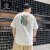 素行者潮牌大码男装胖子T恤男夏季纯棉加肥加大半袖短袖T恤 T1376-黑色 5XL(225-250斤)