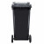 富都华创 环卫户外垃圾桶黑色120L大号商用果皮箱带盖塑料垃圾桶 FDHC-LJT-14