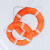 钢米成人专业船用橘色实心牛津布泡沫救生圈 中号 外径60CM，内径35CM