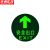 京洲实邦 安全出口指示牌夜光逃生标志箭头标识贴纸警示牌 圆形安全出口直行ZJ-1683