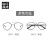 年度新款 佐川藤井经典前卫飞行员框男潮金属眼镜框双梁设计FE022 BKC1-黑金色 镜架