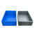 大号EU物流箱养鱼养龟水槽周转箱过滤器长方形塑料胶筐加厚零件盒 eu4316(外径400*300*175mm) 灰色物流箱