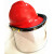 LNG加气站耐低温防护面屏防雾防飞溅面罩液氮防冻面屏冲击安帽 黄色头盔+面屏+支架+下盖