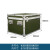 京酷 军绿色铝合金航空箱精密仪器箱设备箱物资箱存储箱运输箱800*600*500mm