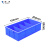 添亦 分格周转箱塑料零件盒子收纳塑料整理储物箱 蓝色小4格箱350*200*85mm