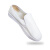 上柯 B3350 PVC底白皮革防静电鞋 无尘洁净电子实验室工作鞋 中巾40码（250mm）