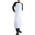 白色加厚防水防油耐酸碱围裙水产厨师餐厅水产防水布围裙批发 白色115cm*75厘米