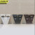 京洲实邦 咖啡色 户外环卫景区简约创意分类垃圾桶JZSB-1060