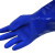 海太尔(HTR) 10-236 PVC安全袖防化手套耐油耐冷防滑耐磨棉质内衬劳保手套 长62cm 蓝 9码