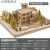 手工创意房屋模型 建筑沙盘模型材料diy手工场景仿真拼装木质小屋 普通版沙漠别墅1:100