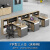 思芙美 办公家具职员办公桌椅组合简约现代财务桌办公室点电脑桌子2/4/6人位员工卡位 F型三人位(含柜椅)