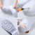 耐磨高筒棉靴白色食品靴 耐油耐酸食品厂厨房保暖雨靴EVA胶鞋工业品 高度8cm左右：白色(牛筋底-不加棉) 39