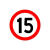 橙安盾 限速牌 道路交通指示牌 停车反光标识牌 限速15码 单位/个