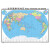 世界国家和地区地图挂图 折叠图（折挂两用  中外文对照 大字易读 865mm*1170mm)世界热点国家地图