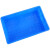 阿笛莫（ADIMO) 周转箱 W2# 615*430*310mm 蓝色 塑料物流仓库斜插箱加厚货物大号零件收纳工具存储箱