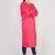 品之德 长袖围裙防水防油耐酸碱加厚反穿罩衣工作服 量大印字 玫红色中号120x120cm 