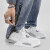 乔丹男鞋新款白水泥篮球鞋潮流青少年板鞋男鞋儿童运动鞋 9005-9 aj4白灰色 39码