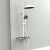 意大利GESSI淋浴套装白色恒温 淋浴器置物壁挂式增压 两功能铬色恒温款