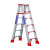 梯子人字梯楼梯铝合金加厚家用折叠多功能伸缩便携室内合梯工程梯 2.0米(灰色黄色随机)全加固双筋+腿部加强