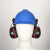 斑旭婉挂安全帽耳罩隔音降噪防噪音消音工厂工业护耳器插挂式安全帽专用 隔音耳罩+安全帽(白色)