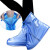 升级版防水层男女雨鞋套加强防雨鞋套 加厚防滑耐磨防尘水鞋套 加强款蓝色 XL码(店长41-42)