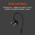 赛睿 (SteelSeries) 突圣骑tusq入耳式 游戏耳机 挂耳式  电竞耳机 黑色 官方标配