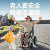 香港品牌电动轮椅折叠轻便智能全自动残疾人老人专用代步车 【6】低靠背/40安锂电池/续航55公里/四轮减震
