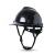 HKFZ碳纤维纹黑色安全帽工地国标ABS工程施工安全头盔领导监理防护帽 圆盔型安全帽 碳纤维花纹 碳亮黑