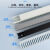 工业理线槽pvc线塑料阻燃配电箱走线灰黑蓝白色配行线粗齿40*40 蓝色 高30*宽25（2米）