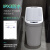 NST纳仕达智能感应垃圾桶 家用自动厕所浴室电动带盖卫生间便纸桶 7L 松石绿配套USB充电电池 7L