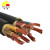 丰旭 铜芯橡胶软电缆 4芯橡套电线  YC 3*16+1*6  黑色 100米
