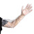 沸耐笙 FNS-02188 cpe护臂手套 食品级加长一次性塑料长臂手套 均码 磨砂白7.5g/只 30只/盒
