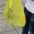 加厚黄色医疗垃圾袋医院诊所平口手提背心式大号危险废弃物塑料袋 90*100特厚医疗垃圾袋50只 加厚