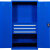 车间重型具柜子五金具箱厂配件柜双开门抽屉式储物柜铁皮柜 通门内四板蓝色/0ba