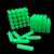 定制绿色塑料膨胀管6mm6厘8mm8厘自攻螺丝钉胶塞墙塞涨塞胀塞 套装(绿色6mm+螺丝)200套
