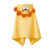 OIMG儿童浴巾3到6岁带帽浴袍可爱婴儿可穿裹吸水斗篷卡通浴裙加厚浴衣 蝴蝶结款