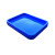 塑料方盘长方形浅盘零件盒分类工具盒塑胶盘子茶盘水果盘花盆托盘 3号茶盘蓝色335*265*30