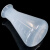 海斯迪克 HKCL-548 塑料三角烧瓶 PP喇叭口 带刻度锥形瓶 平底烧杯瓶 100ml