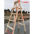 加厚子实木人字木梯双侧人字梯工程装修绝缘工具工地使用 1.8米五步(加厚款木料3*5)
