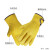羊皮电焊劳保手套 氩弧焊防烫柔软隔热耐磨透气机械维修 黄色魔术贴羊皮手套中号 1双