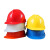 京昂工地安全帽建筑施工国标ABS领导头盔防砸透气帽印字 四面透气黄色 ABS材质