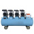 工耐德 无油空压机 工业级气泵小型220V空气压缩木工喷漆高压打气泵 单位：台 2x600（1.2kw）50L/220v 