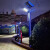 中字 LCTYNY35505060 景观灯led路灯 铝材灯不生锈 深灰色灯杆 主灯50W*2白光+侧面蓝光 60AH锂电池+60W太阳能板 3.5米高