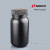 塑料瓶2L5L小口试剂瓶广口黑色10L棕色避光HDPE白色样品进口 黑大口2L