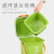 鲁识LS-rt225 垃圾桶提手带盖垃圾分类干湿分离垃圾桶 10升方桶带滤网(绿色)厨余垃圾