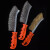 致仕（ZISIZ） 不锈钢丝刷刀刷刷除锈缝隙清洁去皮钢丝刀刷刷子 10个起订（货期3-5天） 镀铜钢丝刀刷
